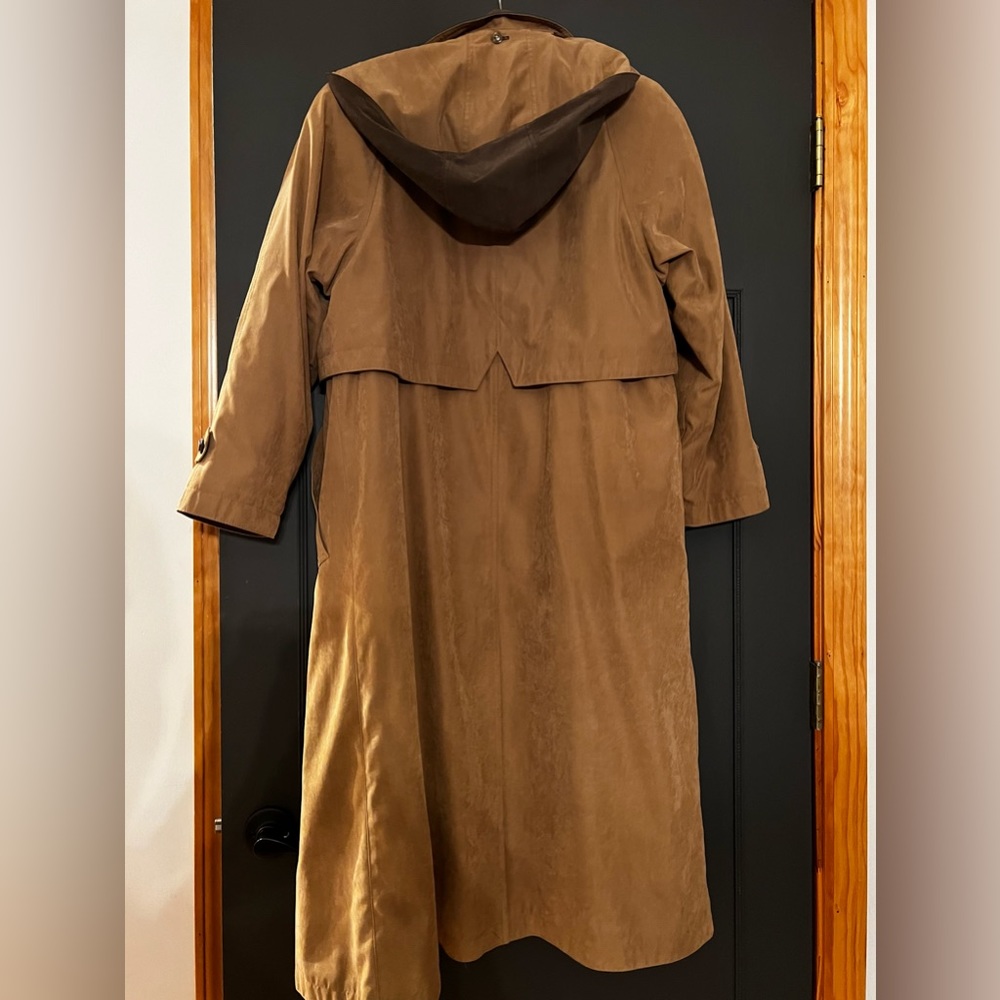 VINTAGE LONDON STYLE TRENCH-COAT | TAN/BROWN - Picture 2 of 7